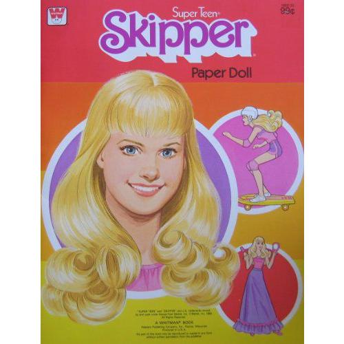 Barbie(バービー) SUPER TEEN スキッパー Paper 人形 Book (1980 Whitman) | 