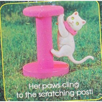 ビンテージ バービー人形's FLUFF Poseable KITTEN Cat / SCRATCHING POST， Carrier & More! (1982 Matt |  | 01