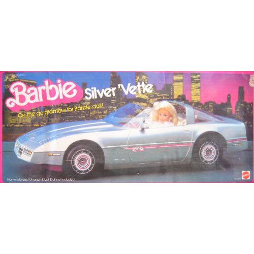 Barbie(バービー) Silver Vette Convertible Vehicle / Lots of Realistic Features! (1983 Mattel Hawth | 