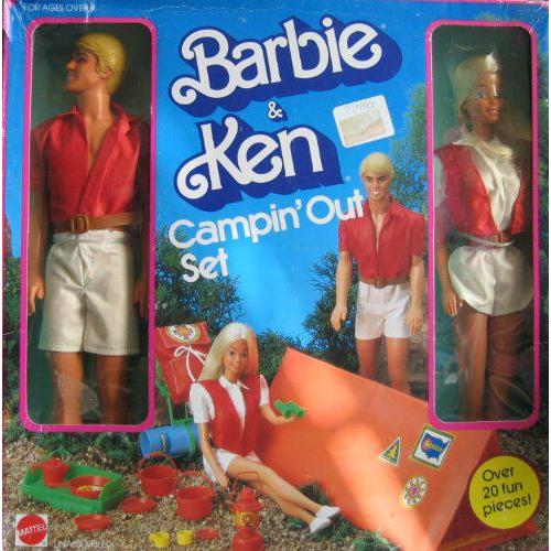 Barbie(バービー) & KEN(ケン) Campin' Out Play Set 20+ Pieces / Tent， Sleeping Bags & MORE! (ビン | 