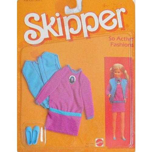 Barbie(バービー) スキッパー So Active ファッション / Purple & Blue 洋服 & シューズ (1984 Mattel Ha | 