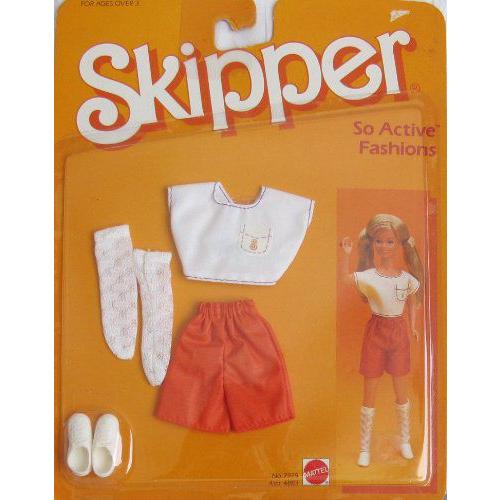 Barbie(バービー) スキッパー So Active ファッション / Orange & White 洋服 & More! (1984 Mattel Hawt | 