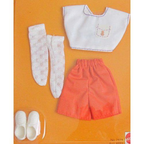 Barbie(バービー) スキッパー So Active ファッション / Orange & White 洋服 & More! (1984 Mattel Hawt |  | 01