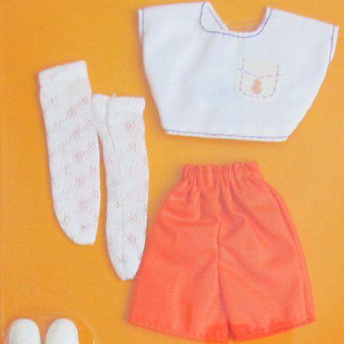 Barbie(バービー) スキッパー So Active ファッション / Orange & White 洋服 & More! (1984 Mattel Hawt |  | 02