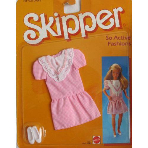Barbie(バービー) スキッパー SO ACTIVE ファッション / Pink & White GINGHAM DRESS / LACE Trim & More | 