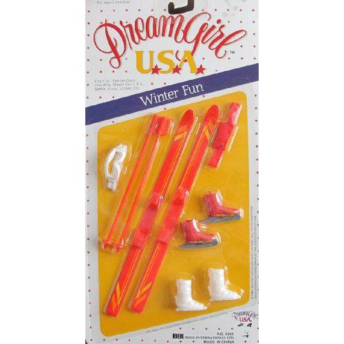 Dream Girl USA WINTER FUN アクセサリー For Barbie(バービー) & 11.5” ファッション 人形 (1986 20th | 