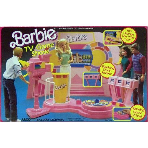 Barbie(バービー) TV GAME SHOW Playset / Working SCORE KEEPER， Podium & MORE! (1987 Arco Toys， Ma | 