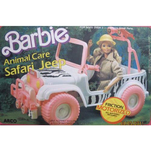 Barbie(バービー) Animal Care SAFARI JEEP Friction MOTORIZED Vehicle (1987 Arco Toys， Mattel) | 