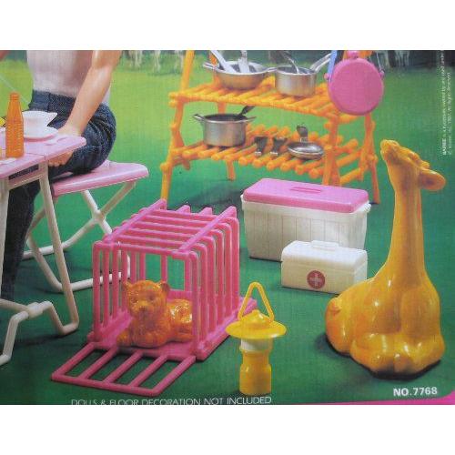 Barbie(バービー) ANIMAL CARE JUNGLE ADVENTURE Playset / 47 Pieces & Diorama (1987 Arco Toys， Matt |  | 02