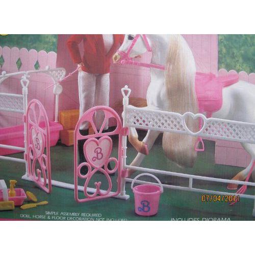 Barbie(バービー) BLINKING BEAUTY CORRAL Playset ”HORSE STABLE” / Diorama (1987 Arco Toys， Matte |  | 03