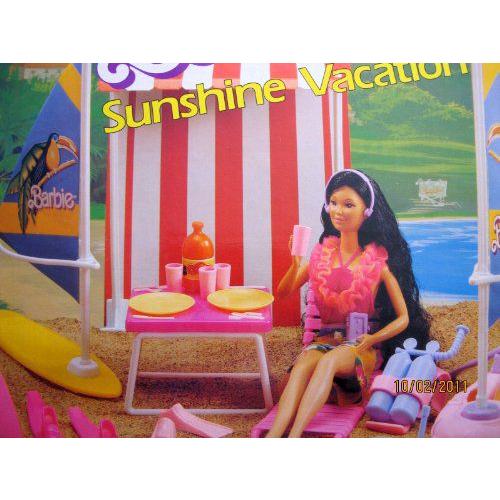 Isl＆ Fun Barbie(バービー) SUNSHINE VACATION 37 Piece Play Set / Diorama (1987 Arco Toys， Mattel) |  | 03