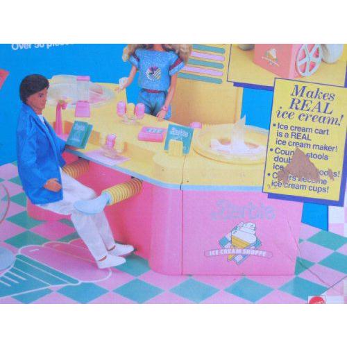 Barbie(バービー) ICE CREAM SHOPPE 50+ Piece Playset / ICE CREAM CART & MORE! (1987 Mattel Hawthorn |  | 02