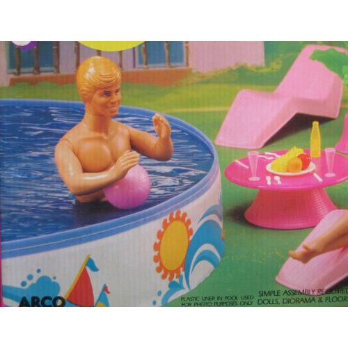 CALIFORNIA DREAM Barbie(バービー) POOL PARTY 25 Piece Playset (1987 Arco Toys， Mattel) |  | 02