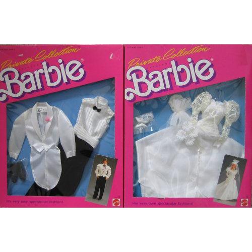 Barbie(バービー) Private コレクション ブライダル ファッション SET of 2 BRIDE & GROOM 洋服 for Barb | 