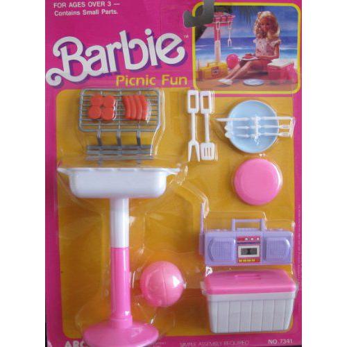 Barbie(バービー) PICNIC FUN Playset / Barbecue， Food & MORE! (1988 Arco Toys， Mattel) | 