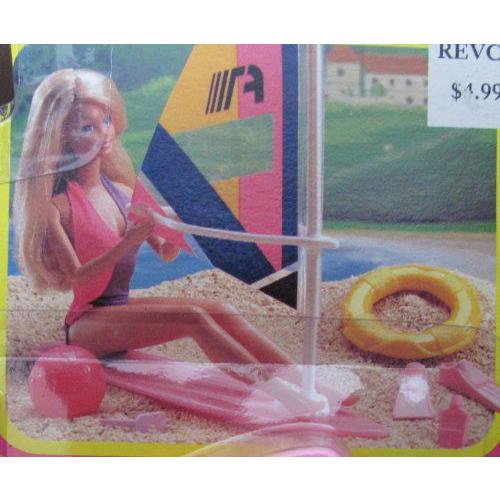 Barbie(バービー) SEASIDE FUN Playset - SEA SIDE Set / WIND SURFING SAIL ボート & MORE! (1988 Arco |  | 03