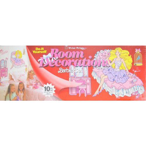 Barbie(バービー) 10 Piece ROOM DECORATIONS Jumbo Stick On Peel Off Mylar Barbie(バービー) SET - Do | 