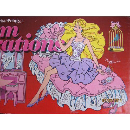 Barbie(バービー) 10 Piece ROOM DECORATIONS Jumbo Stick On Peel Off Mylar Barbie(バービー) SET - Do |  | 01