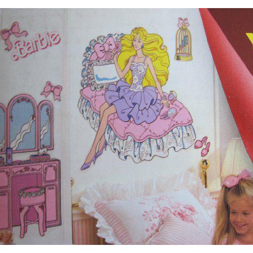 Barbie(バービー) 10 Piece ROOM DECORATIONS Jumbo Stick On Peel Off Mylar Barbie(バービー) SET - Do |  | 02