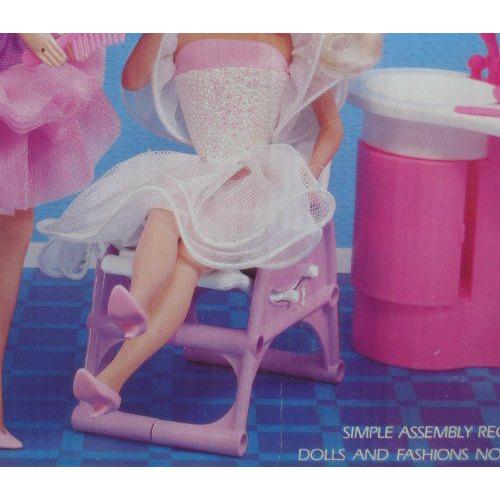 Dance Magic Barbie(バービー) BEAUTY SALON Playset / Vanity & アクセサリー! (1989 Arco Toys， Matte |  | 02