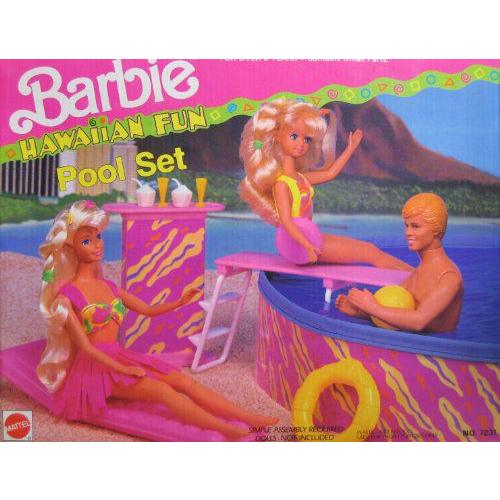 Barbie(バービー) Hawaiian Fun Pool Set (1990 Arco Toys， Mattel) | 