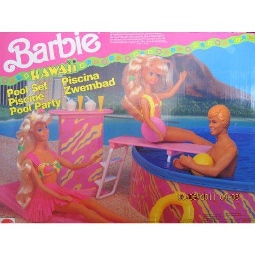 Barbie(バービー) Hawaii Pool Party Play Set / Diving Board - MULTI-LINGUAL WRITING (1990 Arco Toys | 