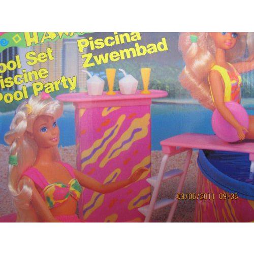 Barbie(バービー) Hawaii Pool Party Play Set / Diving Board - MULTI-LINGUAL WRITING (1990 Arco Toys |  | 01