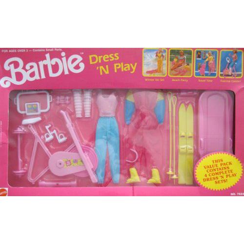 ビンテージ Barbie(バービー) DRESS 'n PLAY VALUE PACK / コンプリート WINTER SKI SET & EXERCISE CENT | 