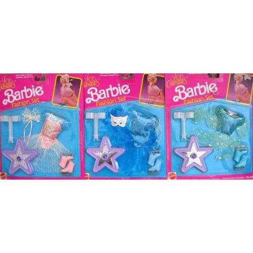 Barbie(バービー) Ice Capades ファッション Set - コンプリート Set of 3 Different Costumes (1991 Arc | 