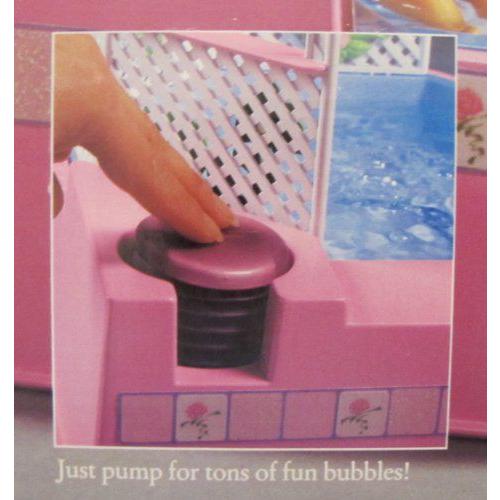 Pink Sparkles Barbie(バービー) Bubbling Pretty Spa Playset / Hanging Fountain (1991) |  | 01