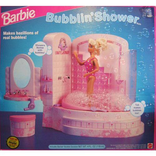 Barbie(バービー) BUBBLIN' SHOWER BATH Playset ”SPRAYS” Real BUBBLES! (1992) | 