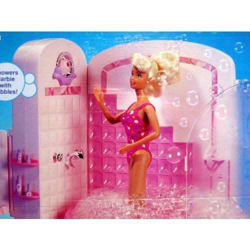 Barbie(バービー) BUBBLIN' SHOWER BATH Playset ”SPRAYS” Real BUBBLES! (1992) |  | 01