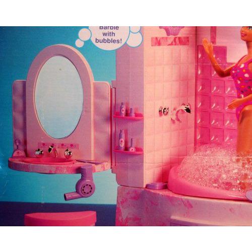 Barbie(バービー) BUBBLIN' SHOWER BATH Playset ”SPRAYS” Real BUBBLES! (1992) |  | 02