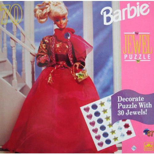 お値下げ中。マテル　バービー ハッピーホリデー　クリスマス Barbie(バービー) HAPPY ホリデーS JEWEL PUZZLE 70 Pieces / 30