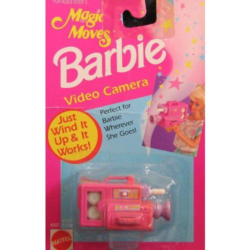 Magic Moves Barbie(バービー) VIDEO CAMERA - Wind It Up & It Works! (1993 Arcotoys， Mattel)｜worldselect