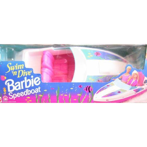 Swim 'n Dive Barbie(バービー) Speedボート - ボート Fits 2 Barbie(バービー) Size 人形 (1994 Arcotoy | 
