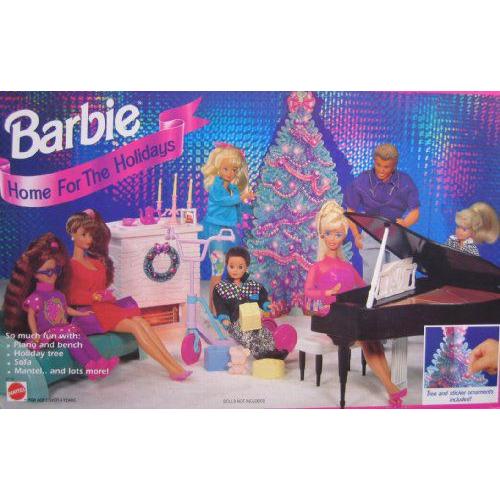 Barbie(バービー) Home For The ホリデーs Playset / Tree & Sticker Ornaments (1994 Arcotoys， Mattel | 