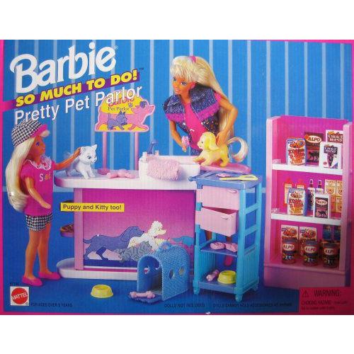 Barbie(バービー) So Much To Do! Pretty Pet Parlor Playset (1995 Arcotoys， Mattel) | 