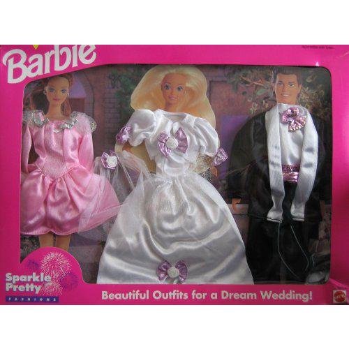Barbie(バービー) Sparkle Pretty ファッション - Beautiful Wedding 洋服! Easy To Dress (1995 Arcotoy | 