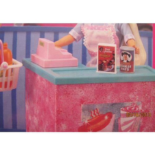 Barbie(バービー) So Much To Do! MINI MART PLAYSET / Check Out Counter， CASH REGISTER & More (1995 |  | 01