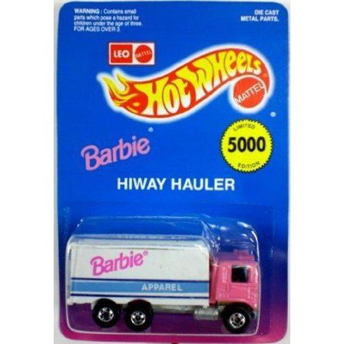 Hotwheels Pink Barbie(バービー) Apparel Hiway Hauler #1174- 限定 エディション of 5000 Made in Indi | 
