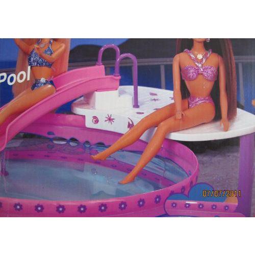Sparkle Beach Barbie(バービー) Crystal Clear Pool Playset (1995 Arcotoys， Mattel)｜worldselect｜03