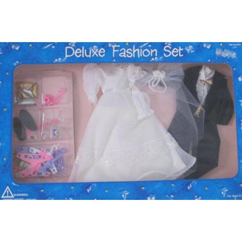 デラックス 人形 WEDDING ファッション & アクセサリー SET Fits バービー人形 & KEN(ケン) 人形 & Other | 