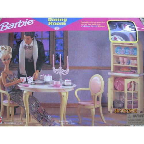 Barbie(バービー) DINING ROOM Playset Can Be Used / FOLDING PRETTY HOUSE (1996 Arcotoys， Mattel) | 