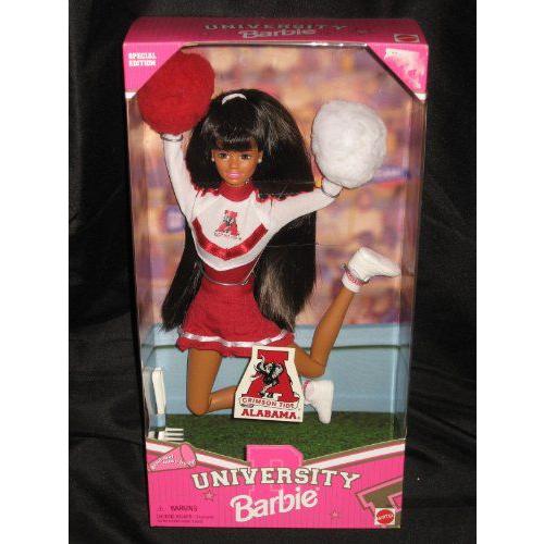 (アフリカン-アメリカン， Black) 1996 University of Alabama Cheerleader バービー人形， Crimson Tide | 