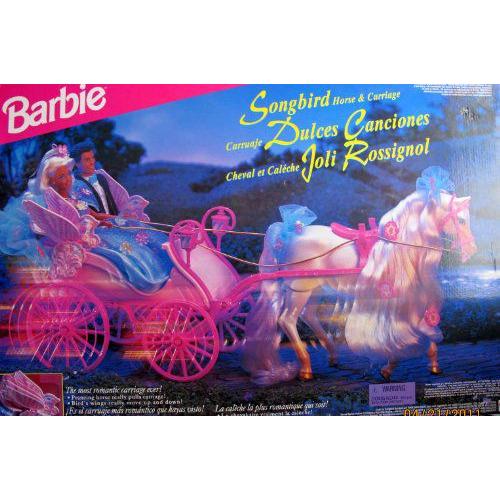 Barbie(バービー) Songbird HORSE \u0026 CARRIAGE - Prancing Horse Really Pulls Carriage! (1996)