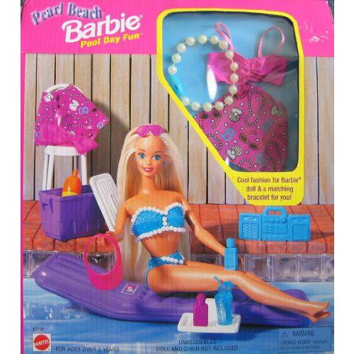 Pearl Beach Barbie(バービー) Pool Day Fun Set / Bracelet For YOU! (1997 Arcotoys， Mattel) | 