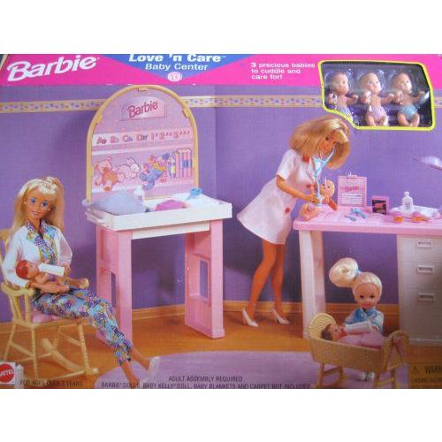 Barbie(バービー) Love 'n Care Baby Center Playset / 3 Babies (1997 Arcotoys， Mattel) | 