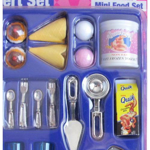 Barbie(バービー) Fun Fixin' DESSERT SET Mini Food Set / CAKE， PIE， ICE CREAMS & More! (1997 Arco |  | 01
