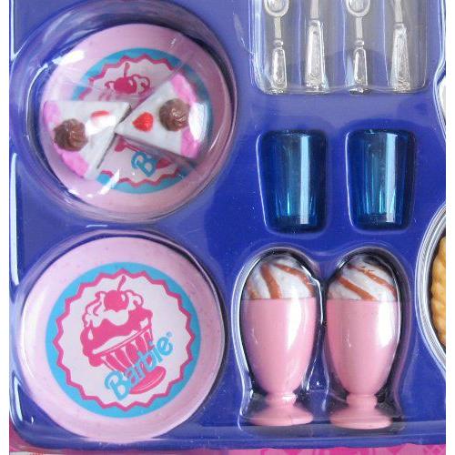 Barbie(バービー) Fun Fixin' DESSERT SET Mini Food Set / CAKE， PIE， ICE CREAMS & More! (1997 Arco |  | 02